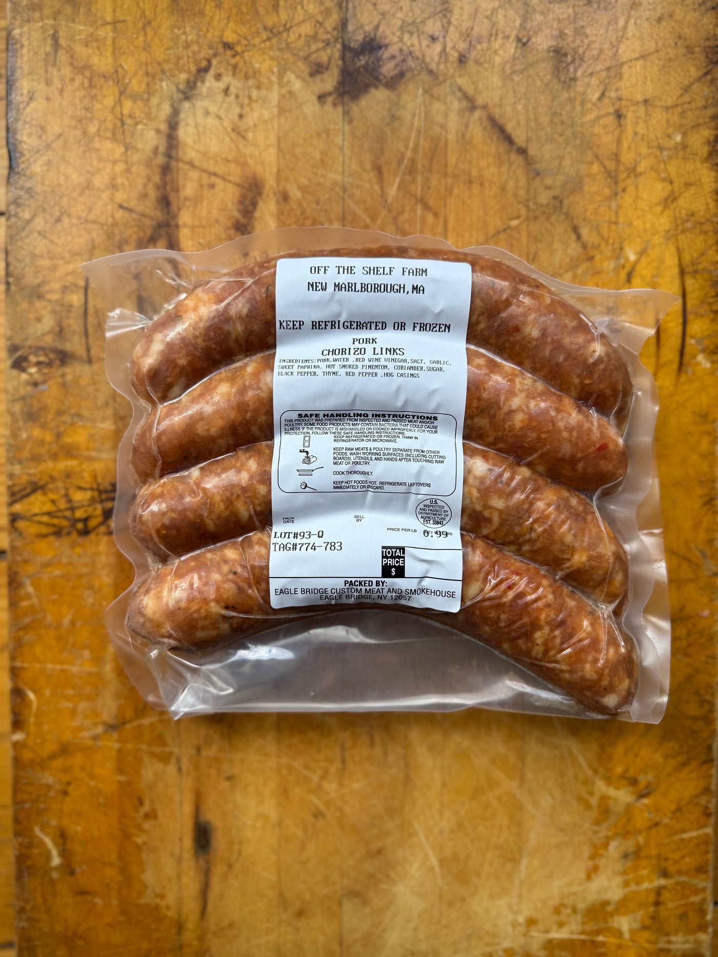 Chorizo Sausage, links