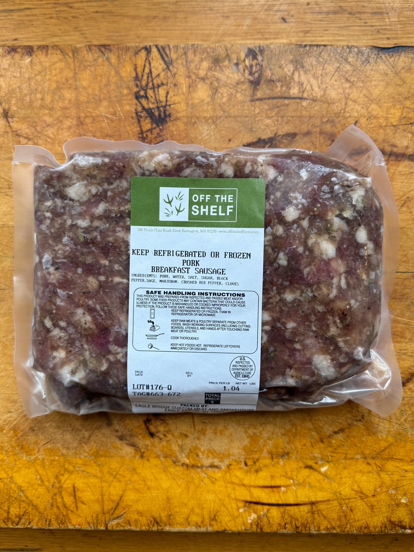 Breakfast Sausage, bulk